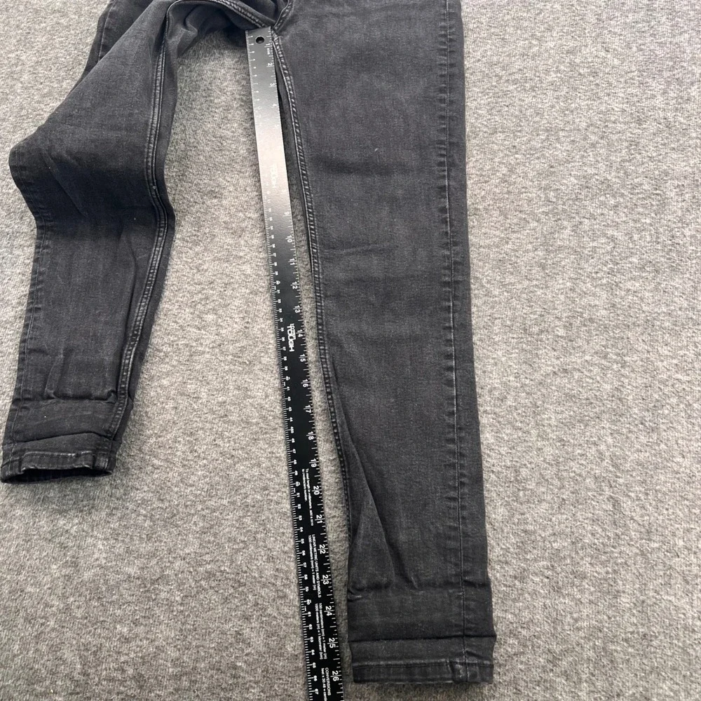 Zara Trafaluc Womens High Rise Skinny Jeans‎ Faded Black Size 6 Stretch Denim